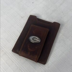 ZEP-PRO Georgia Bulldog Collegiate  Leather Front Pocket Wallet